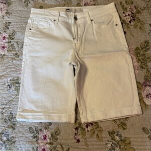 Women's White Denim Shorts